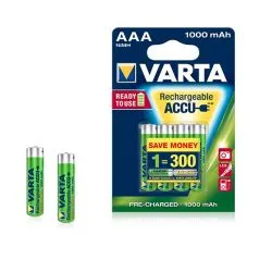 Batterie ricaricabili AAA Varta 1000mah