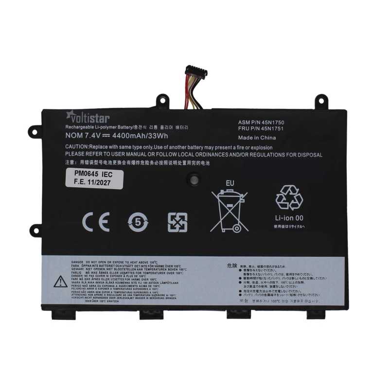 Batería para portátil LENOVO 45N1750 45N1748 45N1749 45N1751 7,4V 4300mAh