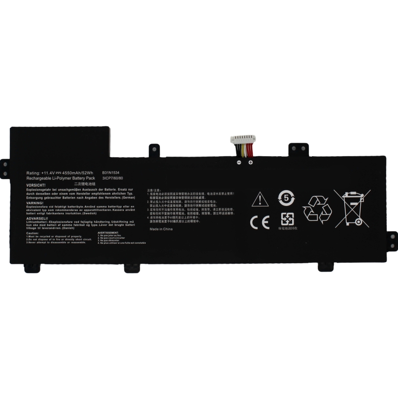 Batteria per portatile ASUS ZENBOOK UX510UX-CN014T B31N1534