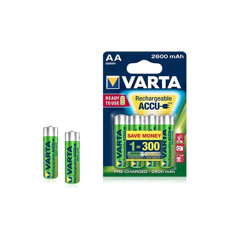 Batterie ricaricabili AA Varta 2600mah