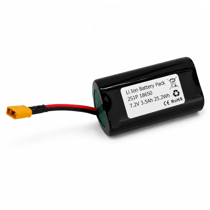 Batteria litio INNPO 18650 2S1P 7.2V 3.5Ah XT30