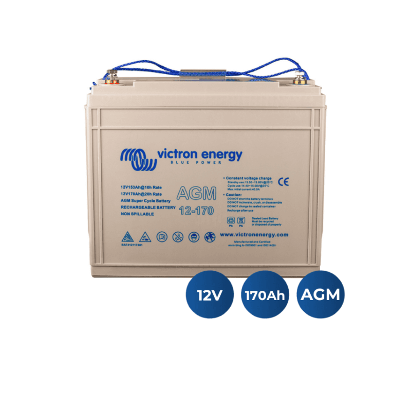 Batería Victron AGM Super Cycle 12V 170Ah M8