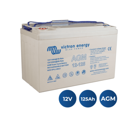 Batería Victron AGM Super Cycle 12V 125Ah M8