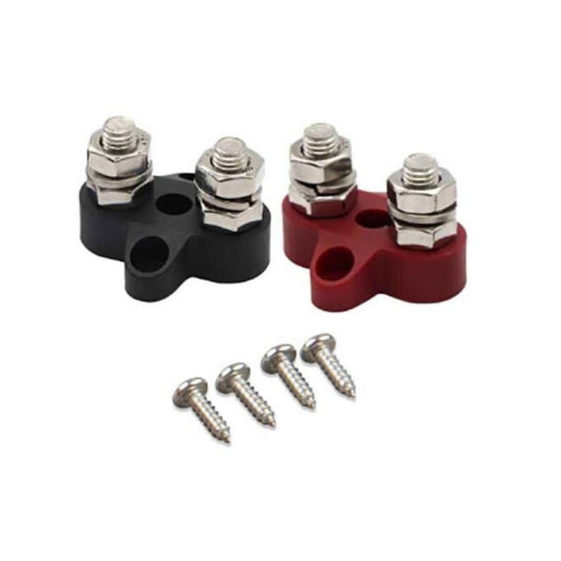 Victron Energy Dual Terminal Stud M8-linked set (1 red/1 black)