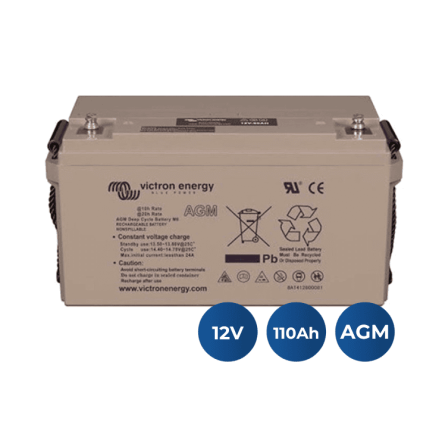 Batería AGM Victron de Ciclo Profundo 12v/110ah (M8)