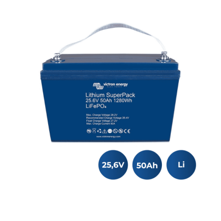 Batteria Lithium SuperPack 25,6V/50Ah (M8) Victron Energy (BAT524050705)