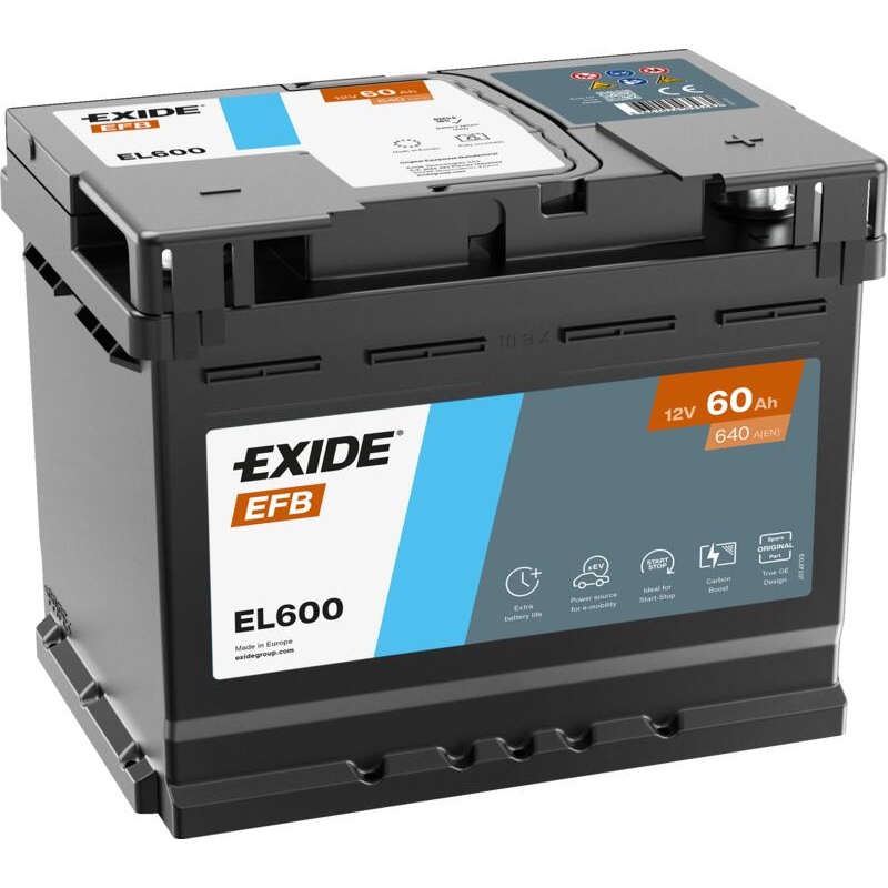 Exide EL600 Start-Stopp EFB Batterie 60Ah
