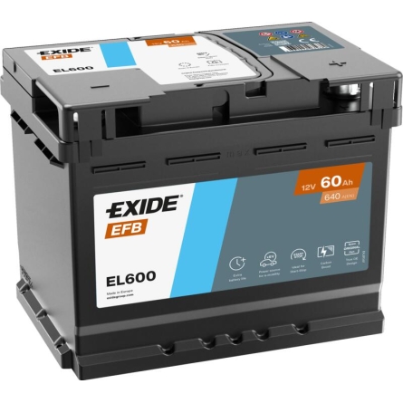 Exide EL600 Start-Stopp EFB Batterie 60Ah