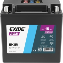 Batteria Exide Ausiliario EK151 15Ah