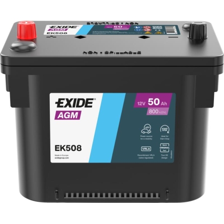 Batería Exide Start Stop AGM EK508 50Ah
