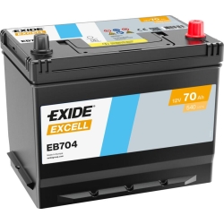 Batteria auto Exide Excell EB704 70Ah