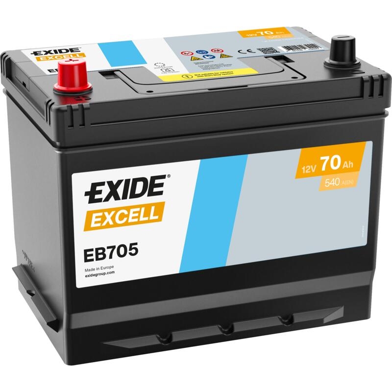 Batería Exide Excell EB705 70Ah