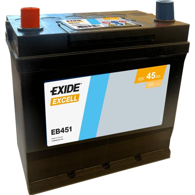 Batería Exide Excell EB451 45Ah