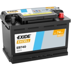 Batteria Exide Excell EB740 74Ah