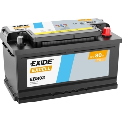 Batería Exide Excell EB802 80Ah