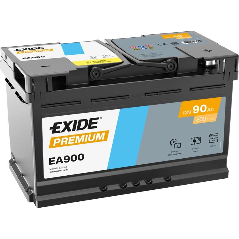 Batteria Exide Premium EA900 90Ah