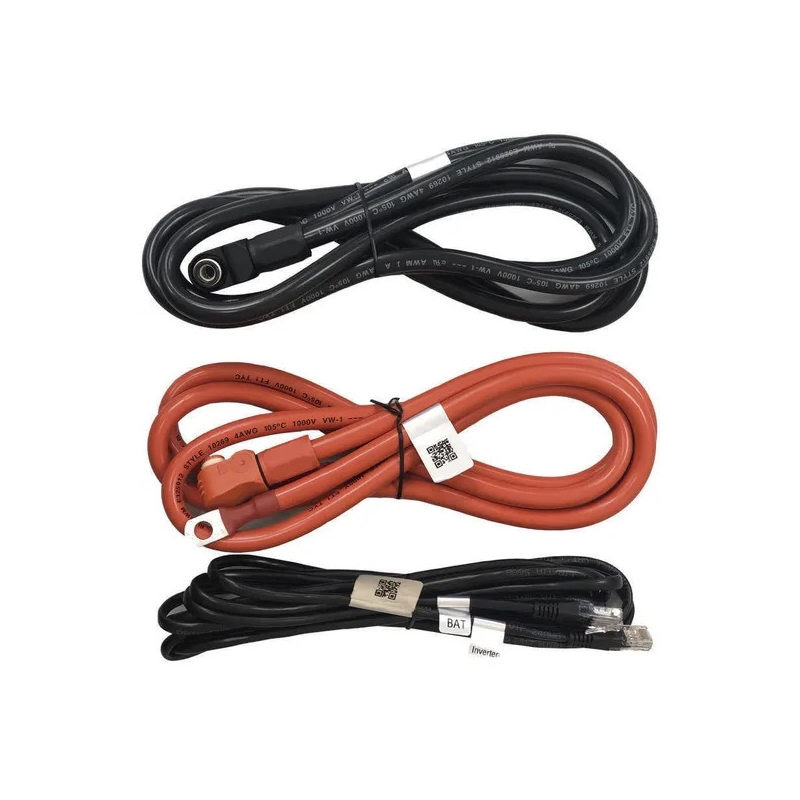 Kit cavi batteria Pylontech 2 m 25 mm² con cavo RJ45 BMS