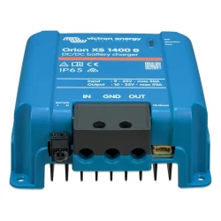 Cargador booster DC-DC Victron Orion XS 1400, vista frontal.