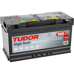 Tudor High-Tech TA1000 12V 100Ah 900A, 353 × 175 × 190 mm, Positivo a la derecha