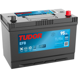 Tudor EFB TL954 12V 95Ah 800A, 306 × 173 × 222 mm, Positivo a la derecha