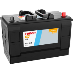 Tudor HD PRO TG1102 12V 110Ah 750A, 349 × 175 × 235 mm, Positivo a la derecha