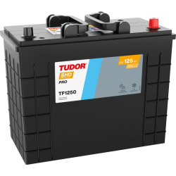 Tudor SHD PRO TF1250 12V 125Ah 850A, 349 × 175 × 285 mm, Positivo a la derecha