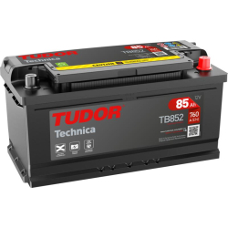 Tudor Technica TB852 12V 85Ah 760A, 353 × 175 × 175 mm, Positivo a la derecha