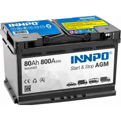 Batería INNPO AGM 80Ah 800A
