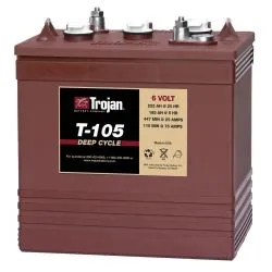(Vecchio modello) Trojan Motive T-105 6V 225Ah Batteria al Piombo-Acido Progettata Deep Cycle