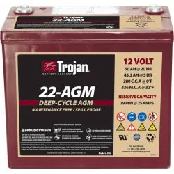 Batteria al Piombo-Acido AGM 12V 50Ah Trojan 22-AGM Ciclo Profondo
