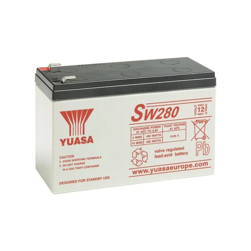 Batteria al Piombo-Acido AGM 12V 7.8Ah YUASA SW280