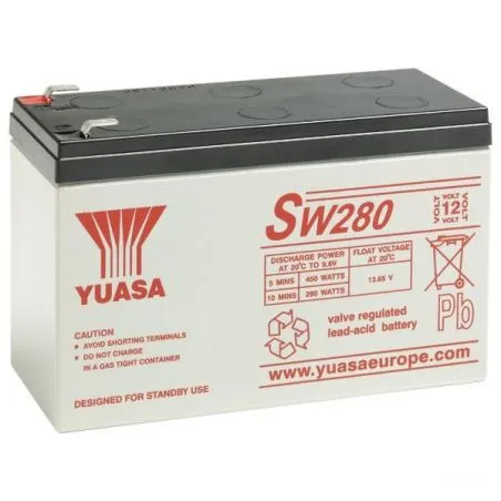 Batería Plomo-Ácido AGM 12V 7.8Ah YUASA SW280