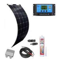 Kit solar flexible 160W configurable a medida.