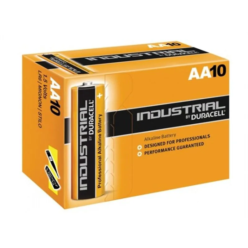 Batterie Alcaline Duracell Industrial AA LR6 sostituite da Procell Constant Power (10 Unità)