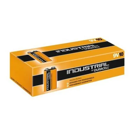 Batterie Alcaline Duracell Industrial 9V 6LR61 sostituite da Procell Constant Power (10 Unità)