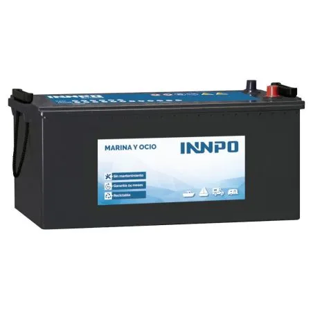 ▷ Batterie Plomb AGM 12V 250Ah INNPO Marina y Ocio Bateaux Caravanes