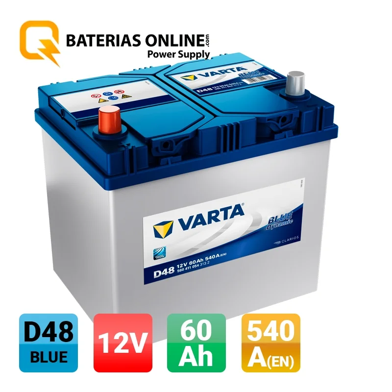 5604110543132 VARTA BLUE dynamic D48 D48 Batería de arranque 12V 60Ah 540A  B00 D23 Batería de plomo y ácido D48, 560411054 ❱❱❱ precio y experiencia