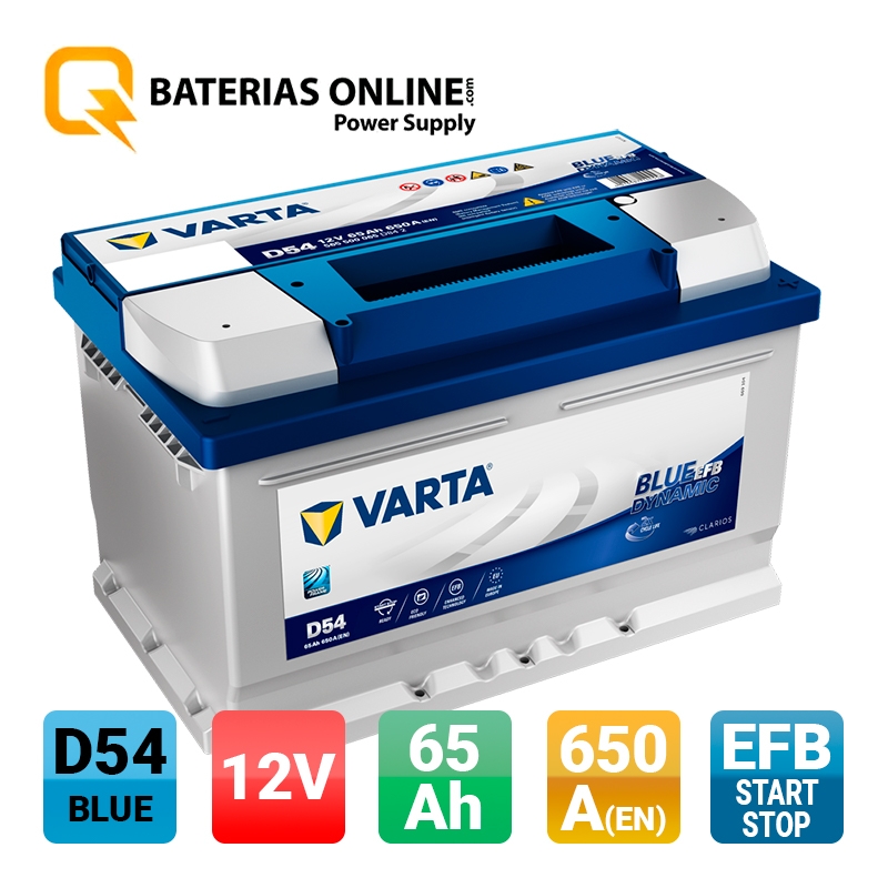 BATTERIE VARTA START STOP EFB D54 VARTA 