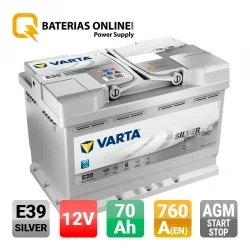 ▷ Batería Varta E39 70Ah Start-Stop