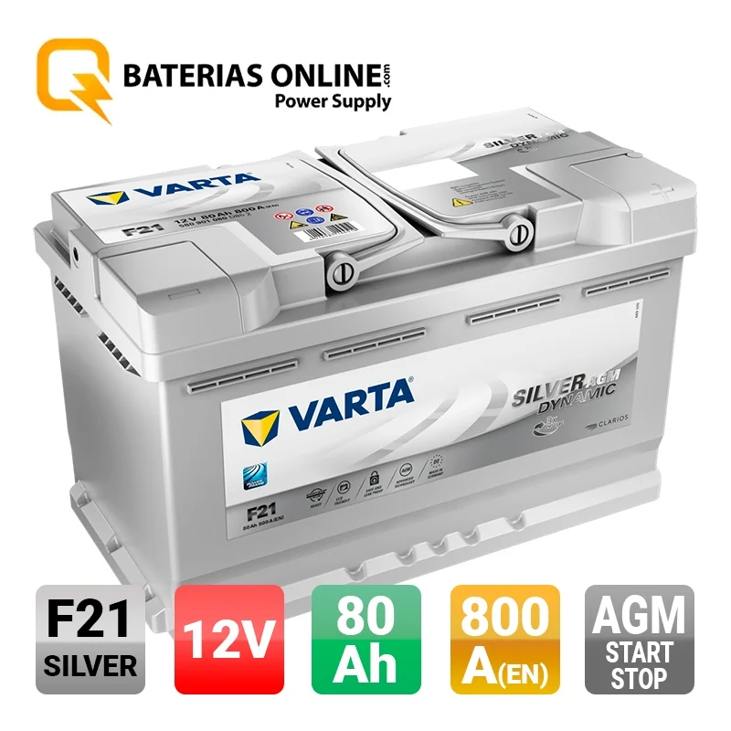 VARTA A6 Silver Dynamic (F21) AGM Autobatterie 12V 80Ah