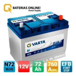Batería Varta N72 72Ah
