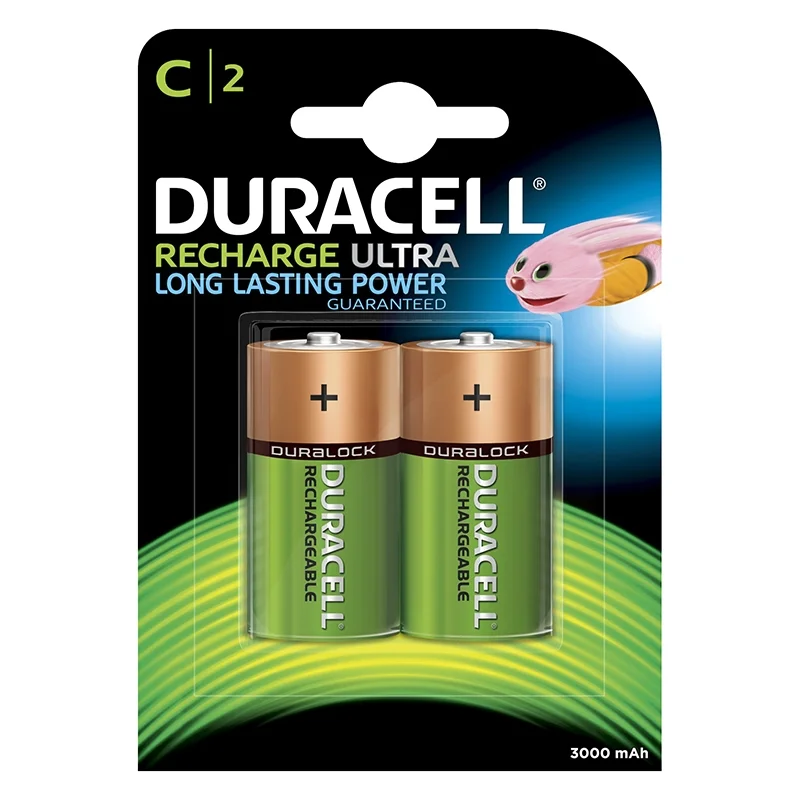 Le batterie ricaricabili Duracell C 3000mah