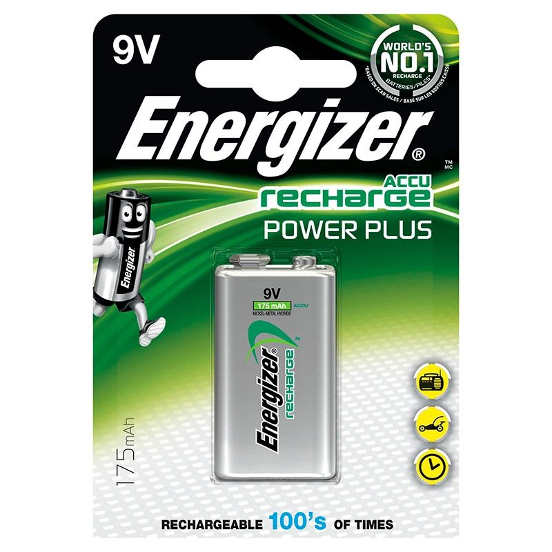 ▷ Pilas Recargables Energizer 9V