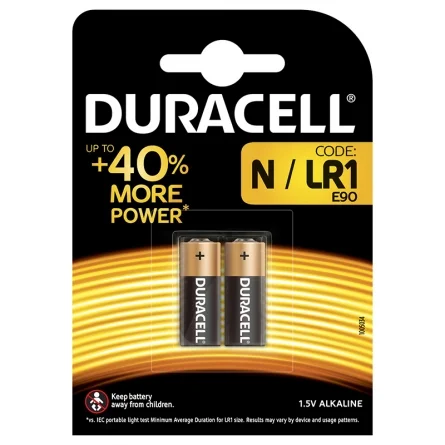 Duracell N LR1 E90 Alkaline Batterien Plus Power (2 Stück)
