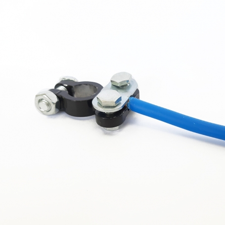 Morsetti Batteria Auto In Ottone - Set 2 Pezzi Per Terminali Positivo E Negativo - Foto 10