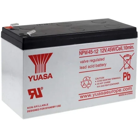 Batteria al Piombo-Acido AGM 12V 8.5Ah YUASA NPW45-12
