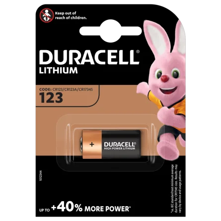 Batterie Duracell CR123A Ultra Lithium (1 Unità)