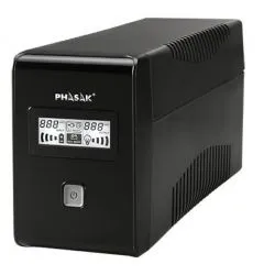 UPS Phasak 2000VA LCD USB con protezione per connettore RJ45