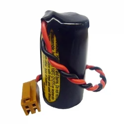 Lithium Batterie + Anschluss für GE Fanuc A02B-0177-K106 Batterie und Speicherprogrammierbare Steuerung 3V - 2000mAh