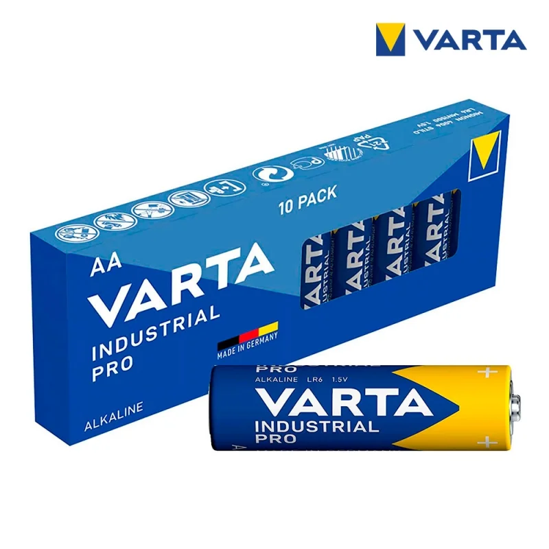 Batterie Varta Industrial Pro AA LR6 (10 Unità)